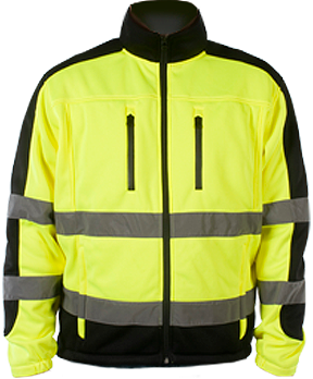 BLACK BOTTOM FULL ZIP SOFTSHELL - Type R Class 3