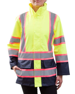 WOMEN'S TWO-TONE NAVY BOTTOM RAIN JACKET - Type R Class 2 - Image 5