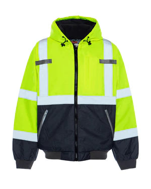 WARM UP GREY BOTTOM BOMBER JACKET - Type R Class 3