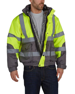 WARM UP™ GREY BOTTOM 3-in-1 BOMBER JACKET - Type R Class 3 - Image 9