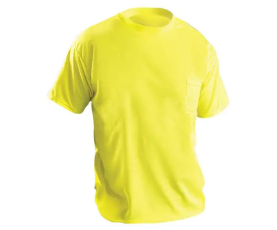 Non-Ansi Short Sleeve Wicking Birdseye T-Shirt W/Pocket - Image 1