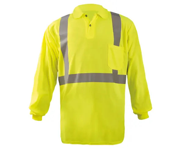 Long Sleeve Wicking Birdseye Polo Shirt W/Pocket