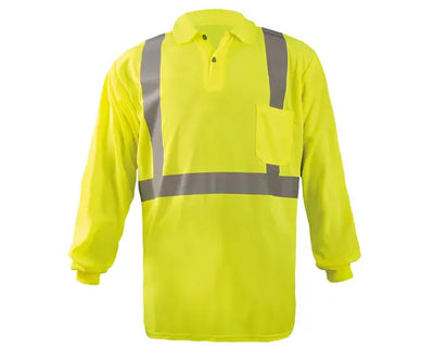 Long Sleeve Wicking Birdseye Polo Shirt W/Pocket - Image 1