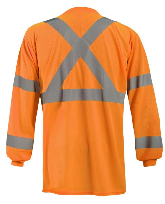 Long Sleeve Wicking Birdseye X-Back T-Shirt