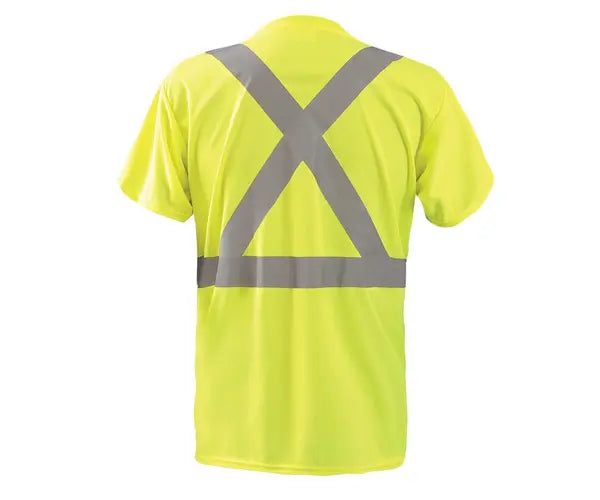 Short Sleeve Wicking Birdseye X-Back T-Shirt W/Pocket