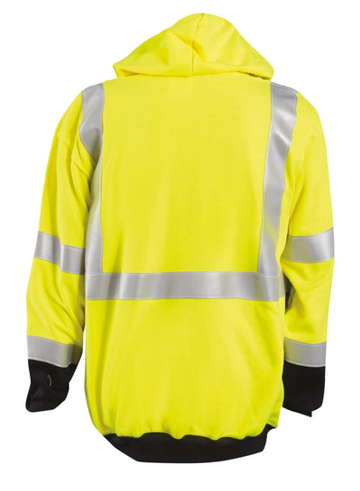 Flame Resistant Dual Certified Full-Zip Navy Bottom Hoodie - Image 2