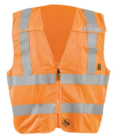 Mesh Self-Extinguishing X-Back Breakaway Vest W/Quick Release Zipper - Image 4