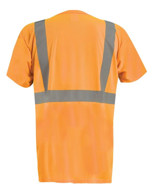 Short Sleeve Black Bottom Wicking Birdseye T-Shirt W/Pocket