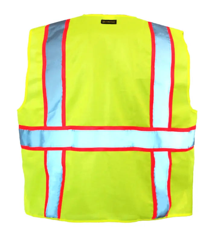 Solid Two-Tone Surveyor Vest W/Zipper