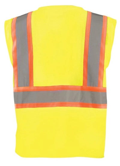 Mesh 5-Pt. Breakaway Two-Tone Vest w/Quick Release Zipper - Image 2