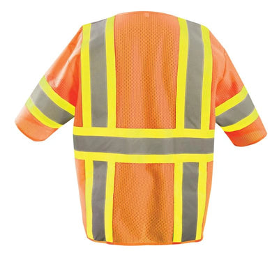 Mesh Self-Extinguishing Two-Tone Vest W/Quick Release Zipper - Image 3