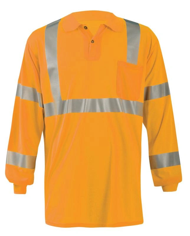 Wicking & Cooling Birdseye Polo Long Sleeve Class 3 T-Shirt