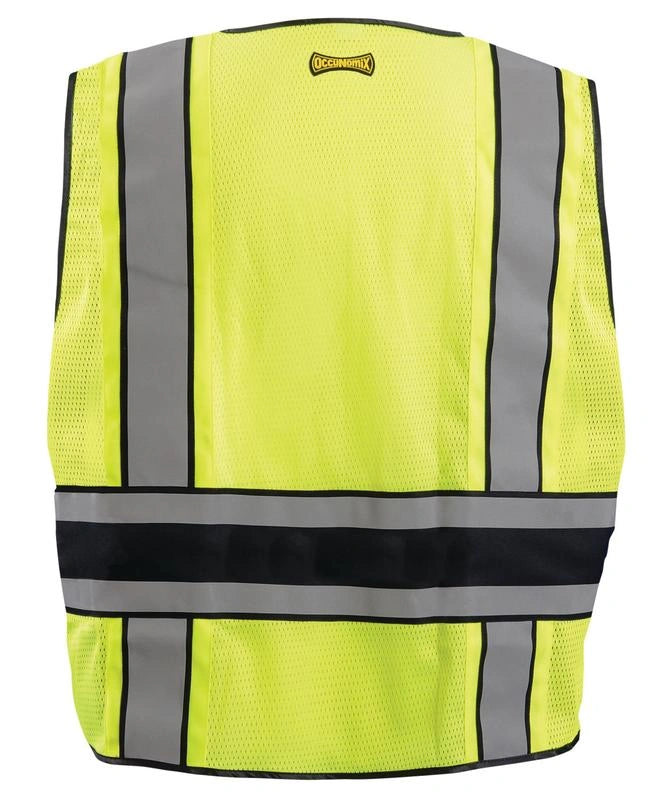 Deluxe Solid/Mesh Breakaway Public Safety Vest W/Dor, Plain