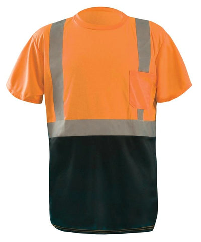 Short Sleeve Black Bottom Wicking Birdseye T-Shirt W/Pocket - Image 3