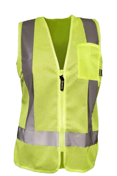 Sustainable Women's Mesh Vest w/ Zipper - Image 1