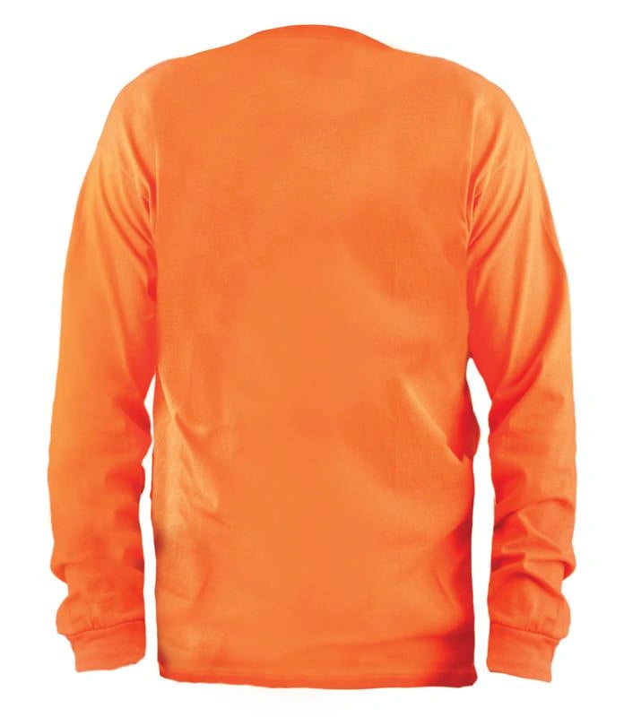 Non-Ansi Pre-Shrunk Cotton Long Sleeve T-Shirt W/Pocket
