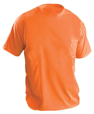 Non-Ansi Short Sleeve Wicking Birdseye T-Shirt W/Pocket - Image 3