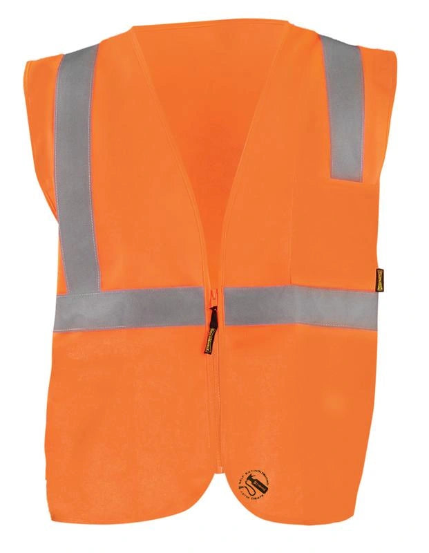 Solid Self-Extinguishing Vest W/Quick Release Zipper