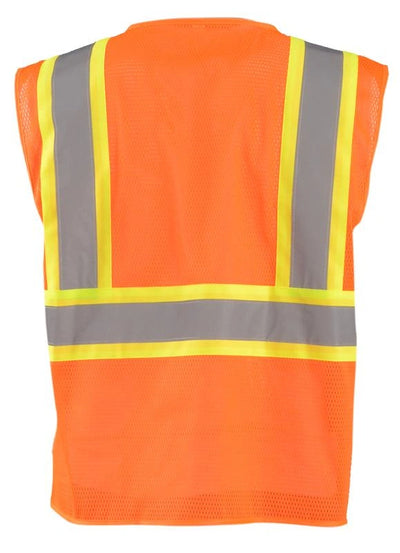 Mesh Two-Tone Vest W/Zipper - Image 4