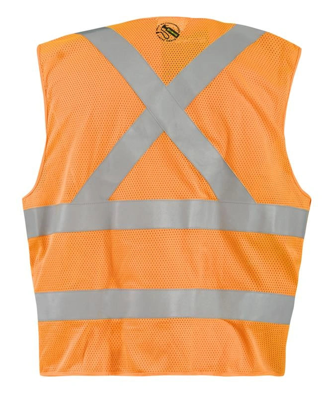 Mesh Self-Extinguishing X-Back Breakaway Vest W/Quick Release Zipper