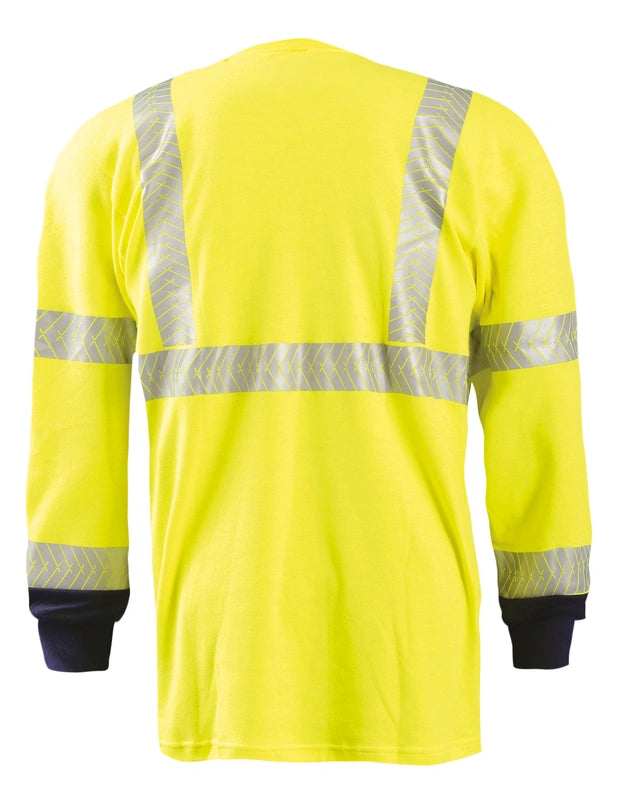 Flame Resistant Dual Certified Navy Bottom w/OCX™ Patented Segmented Reflective & Pocket