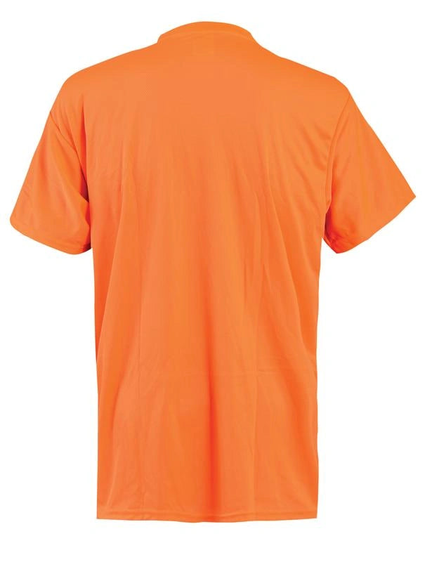 Non-Ansi Short Sleeve Wicking Birdseye T-Shirt W/Pocket