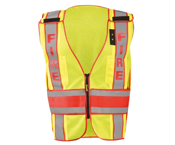 Deluxe Solid/Mesh Breakaway Public Safety Vest W/Dor, Fire