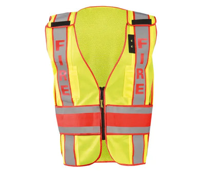 Deluxe Solid/Mesh Breakaway Public Safety Vest W/Dor, Fire - Image 1